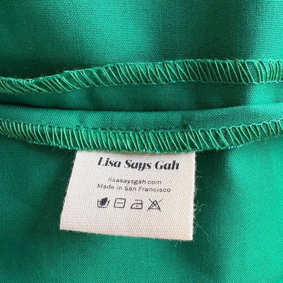 Lisa Says Gah! Emerald green Toganga Midi Dress size L, NWT - Picture 14 of 16